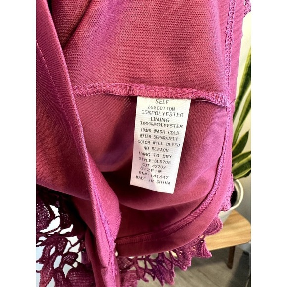 She + Sky Lace Dress with Bell Sleeves size Medium - Picture 5 of 10